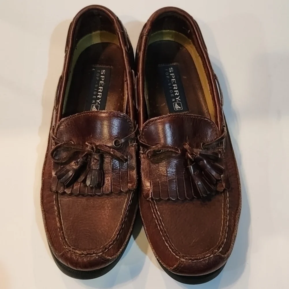 Sperry Top-Sider Tassel Slip‎ on Size 11.5 Leather Boat River Lake Shoe
